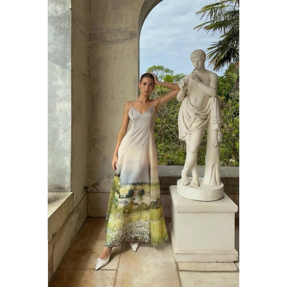 Na-Kd Printed Maxi Dress